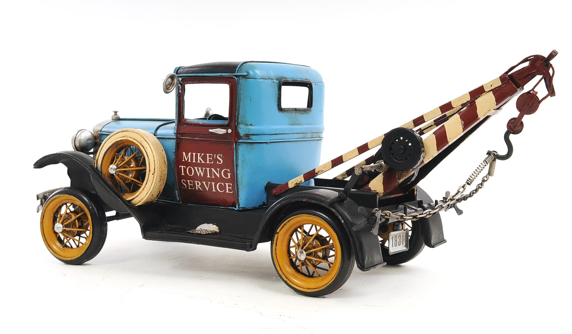 c1931 Ford Model A Tow Truck Sculpture By Homeroots - Image 2
