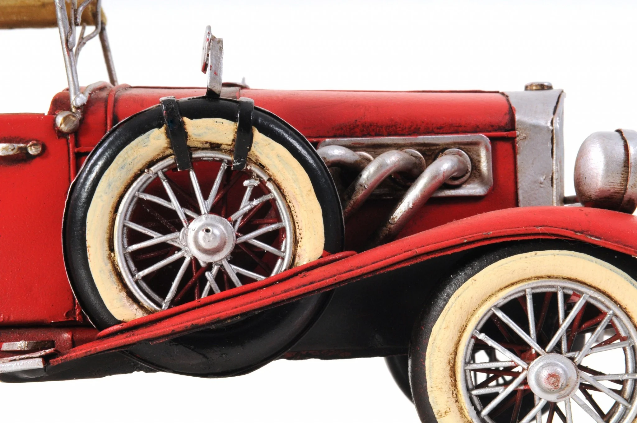 c1933 Vintage Red Duesenberg Model J Sculpture By Homeroots - Image 5