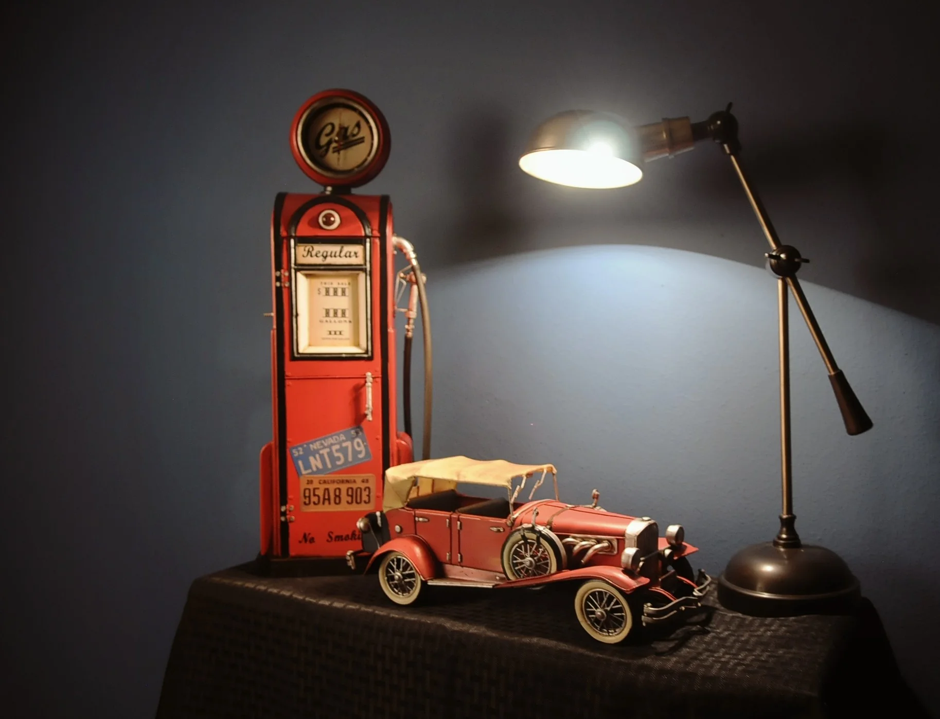 c1933 Vintage Red Duesenberg Model J Sculpture By Homeroots - Image 7