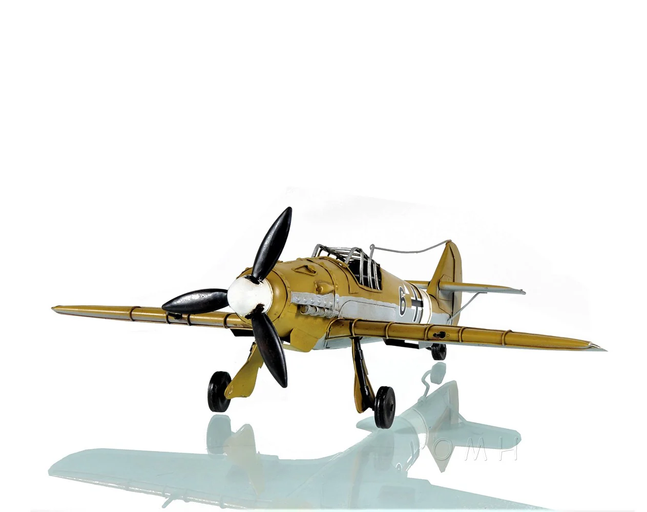 c1935 Messerschmitt BF 109 Fighter Sculpture By Homeroots - Image 5