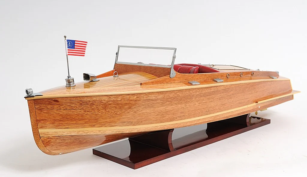 c1938 Chris Craft Runabout Large Model By Homeroots - Image 3