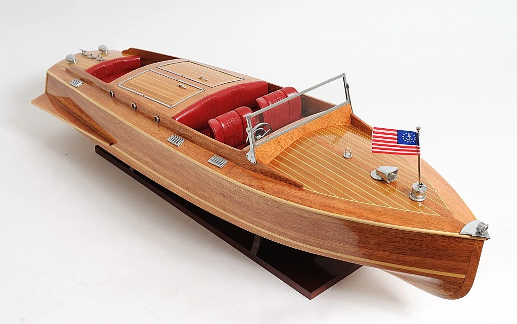c1938 Chris Craft Runabout Large Model By Homeroots - Image 6
