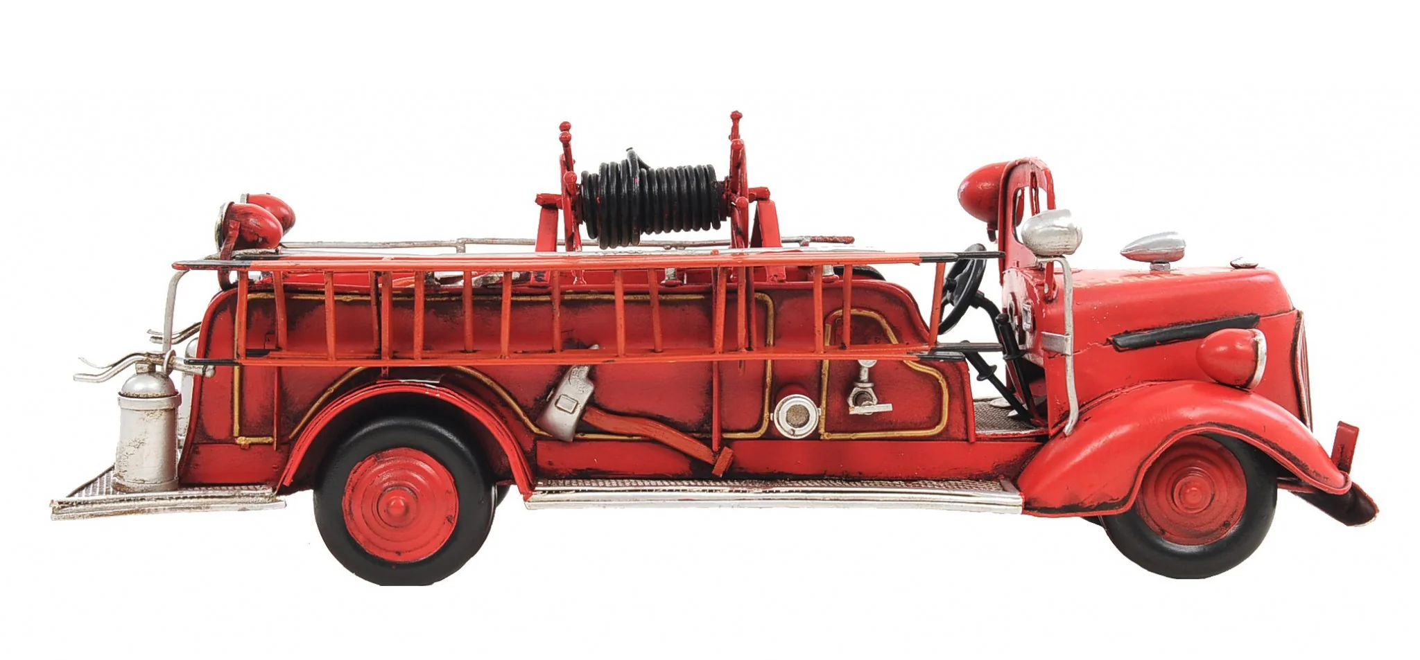 c1938 Ford Red Fire Engine Sculpture By Homeroots - Image 2