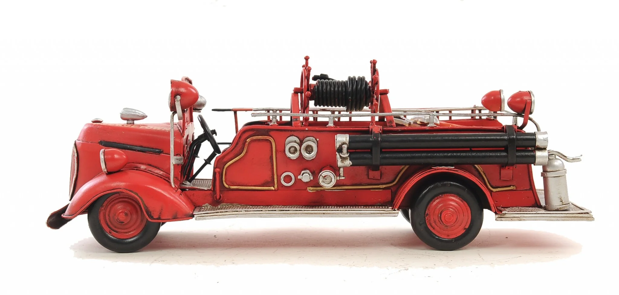 c1938 Ford Red Fire Engine Sculpture By Homeroots - Image 4