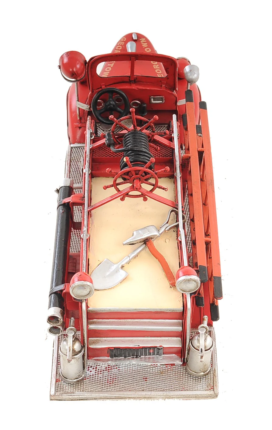 c1938 Ford Red Fire Engine Sculpture By Homeroots - Image 5