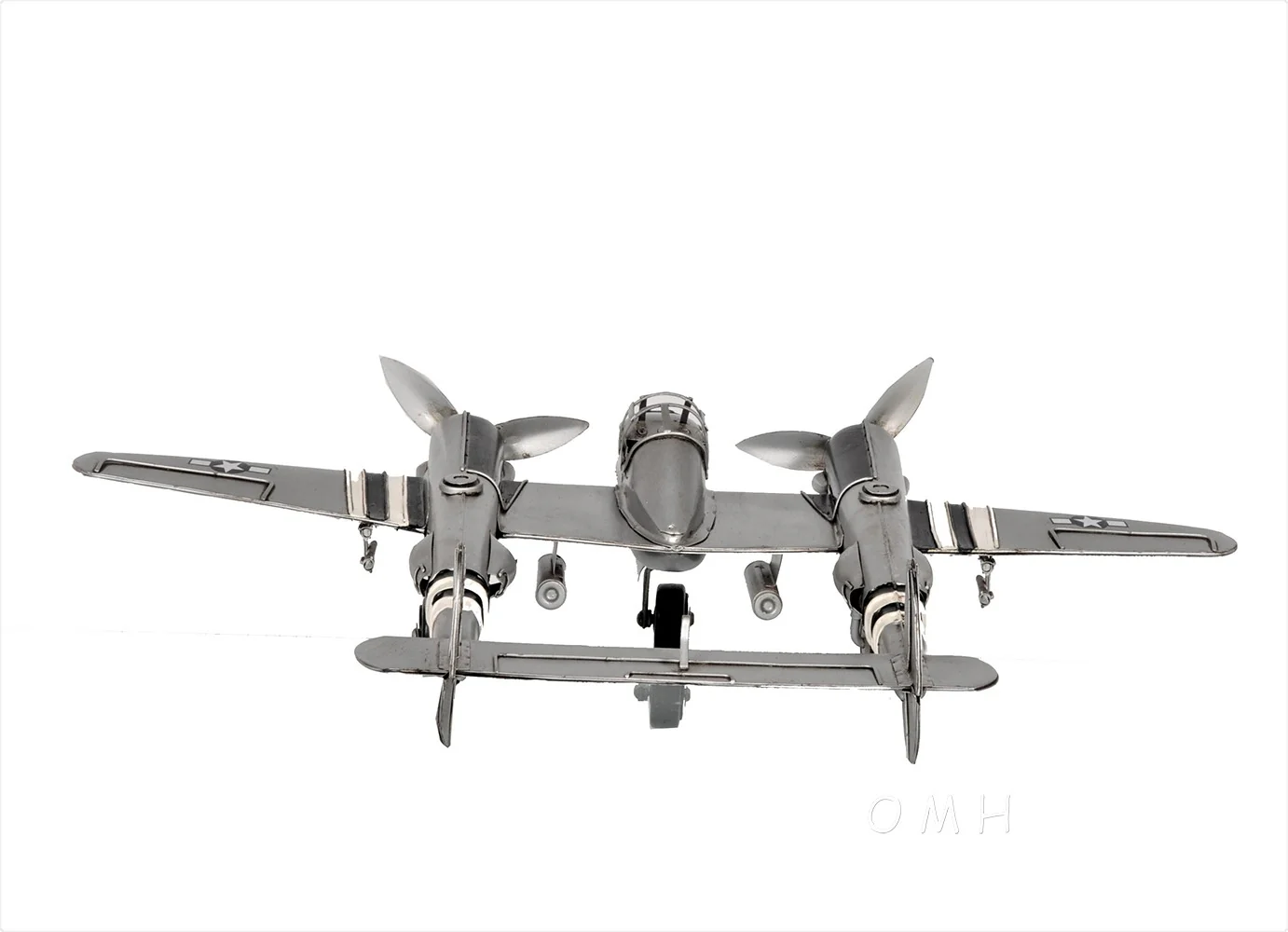 c1941 Lockheed P-38 Lightning Fighter Sculpture By Homeroots - Image 6