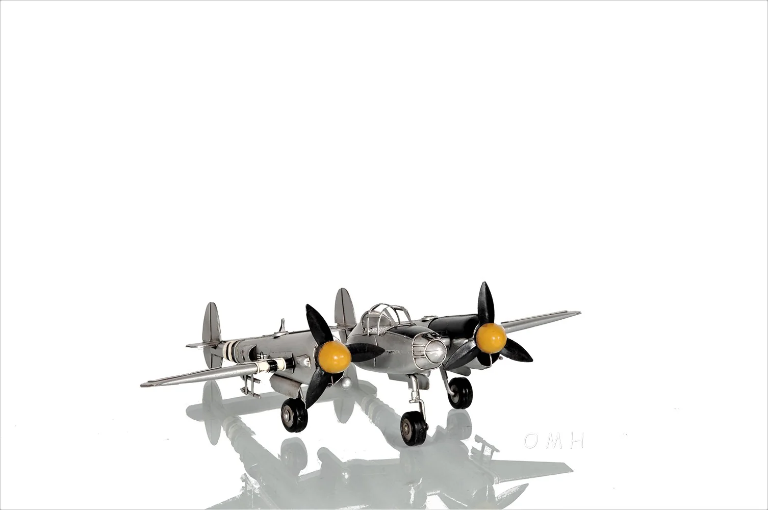 c1941 Lockheed P-38 Lightning Fighter Sculpture By Homeroots - Image 7