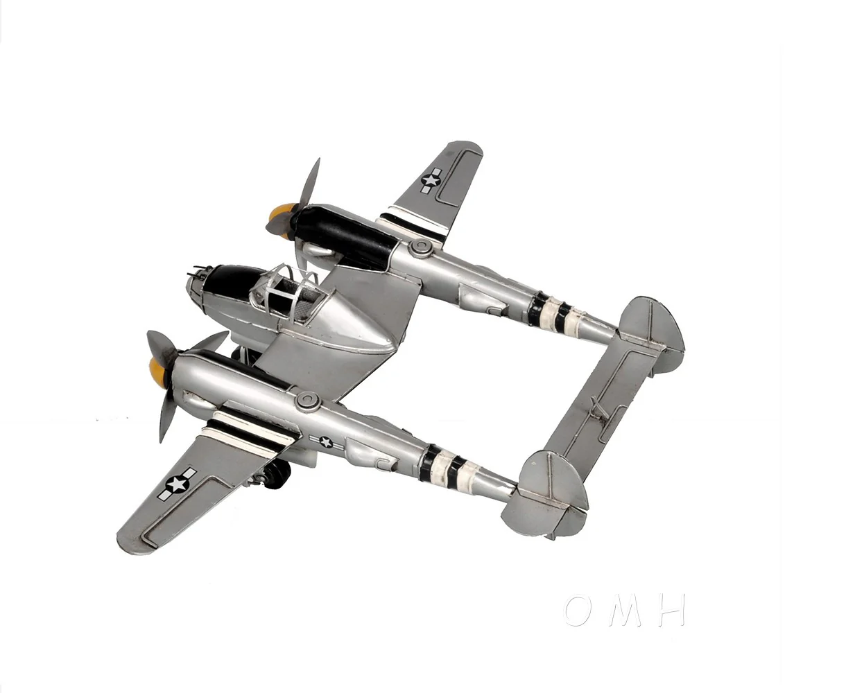 c1941 Lockheed P-38 Lightning Fighter Sculpture By Homeroots - Image 8