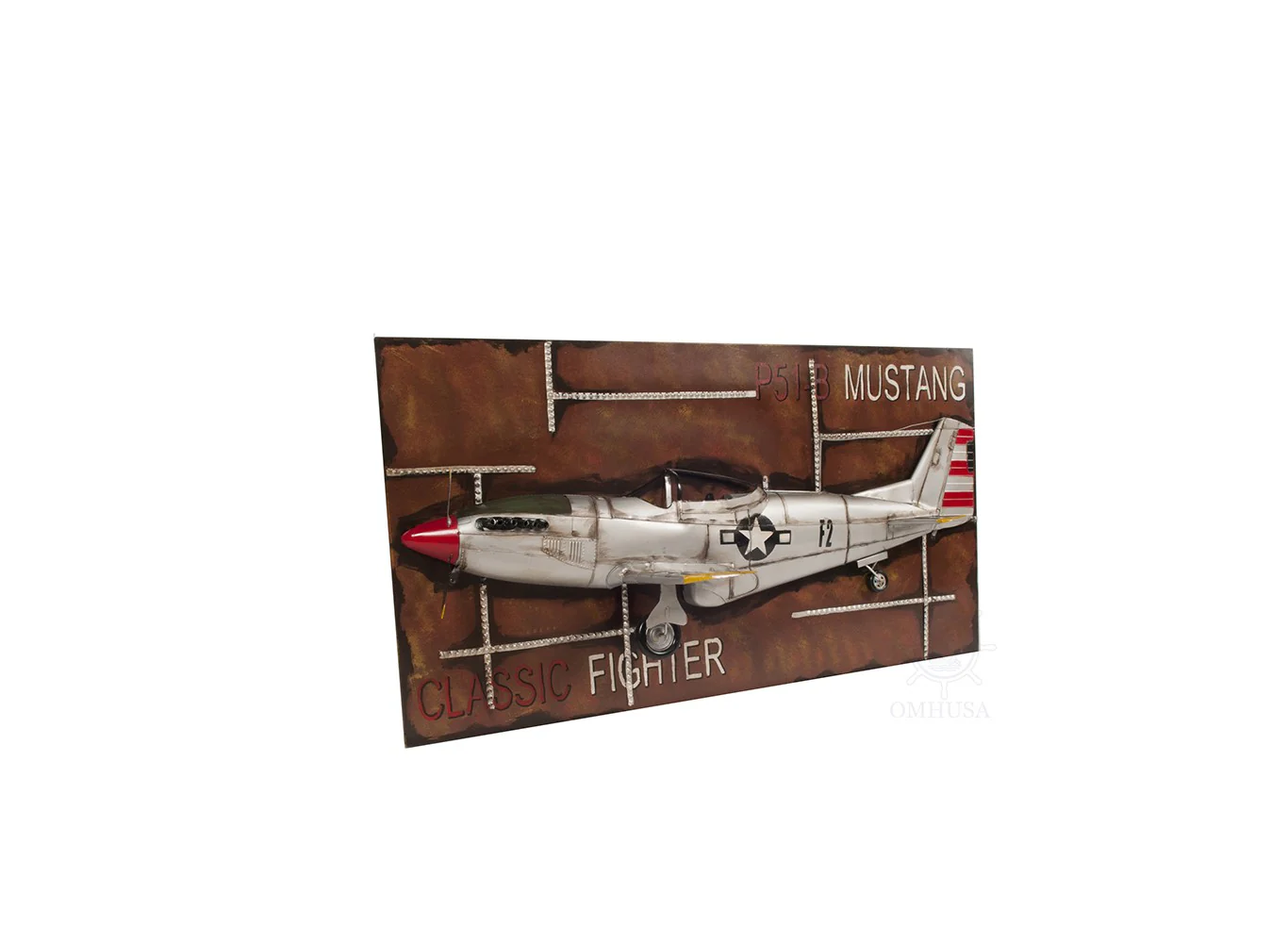 c1943 Grey Mustang P51 Frame By Homeroots - Image 2