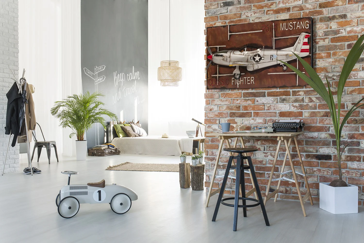 c1943 Grey Mustang P51 Frame By Homeroots - Image 4