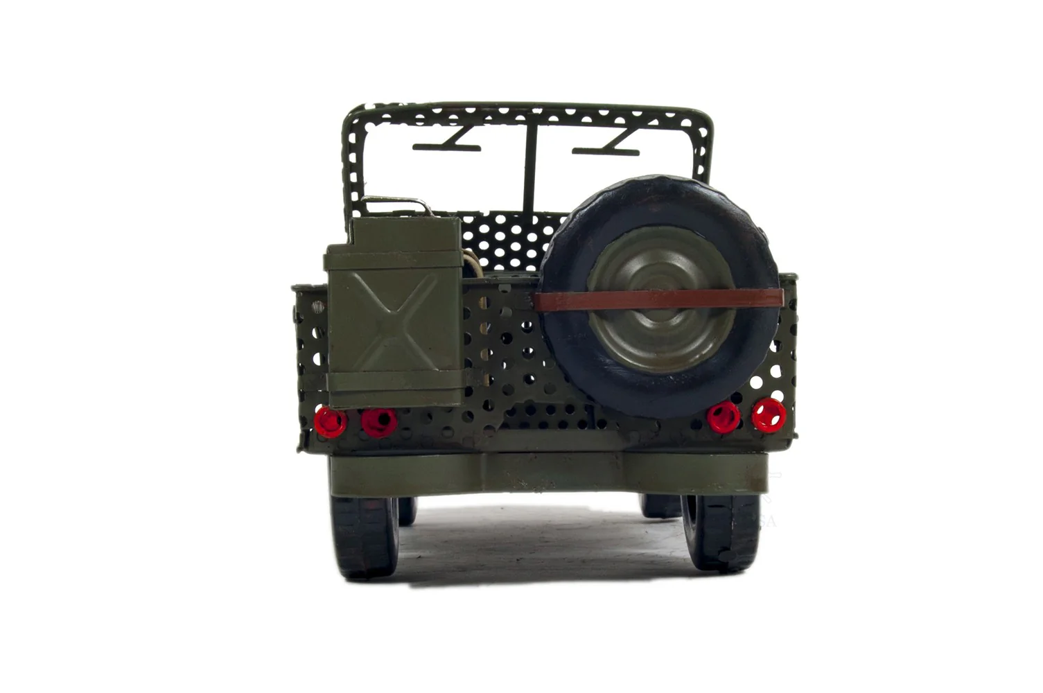 c1945 Willys CJ-2A Overland Jeep Sculpture By Homeroots - Image 7