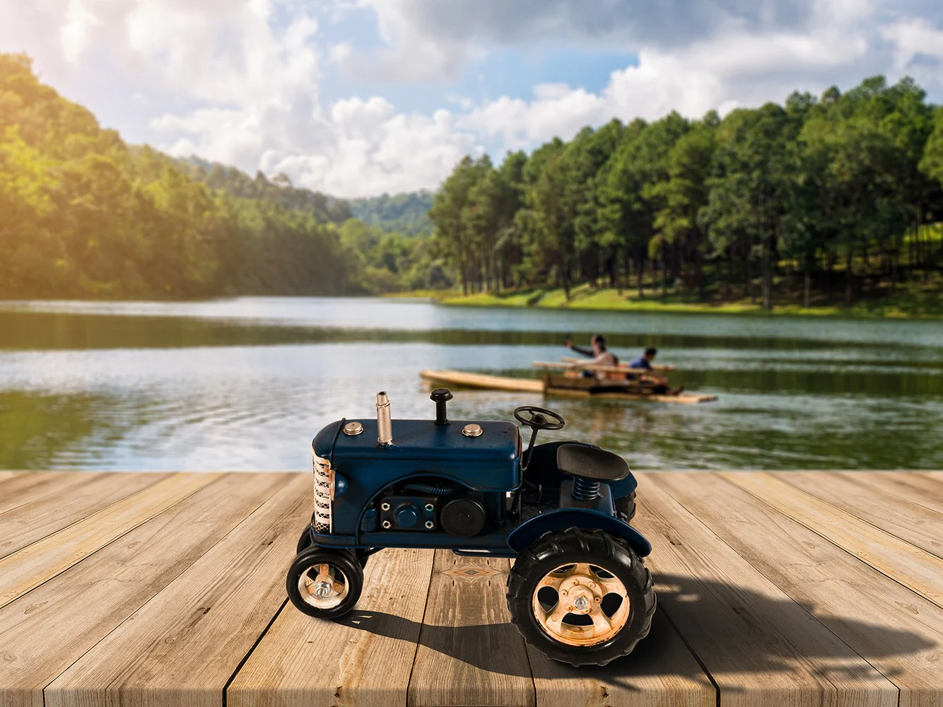 c1956 Massey Harris 333 Tractor Sculpture By Homeroots - Image 8