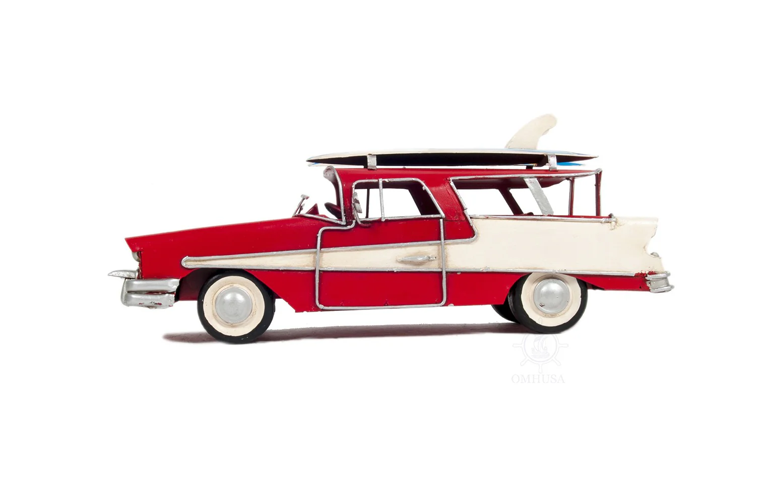 c1957 Blue Ford Country Squire Station Wagon Sculpture By Homeroots - Image 11