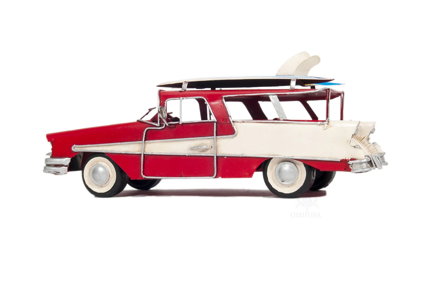 c1957 Blue Ford Country Squire Station Wagon Sculpture By Homeroots - Image 12
