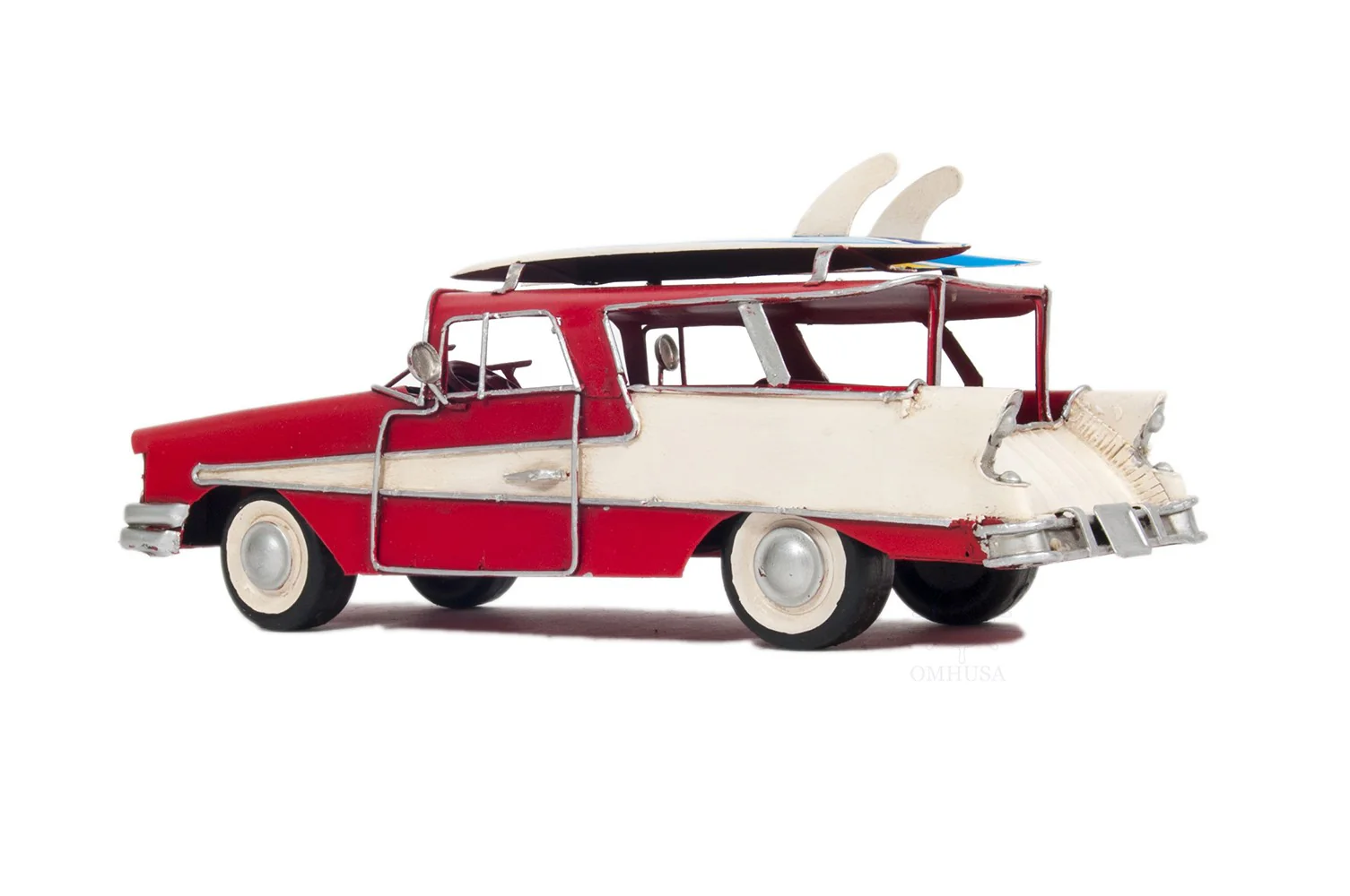 c1957 Blue Ford Country Squire Station Wagon Sculpture By Homeroots - Image 13