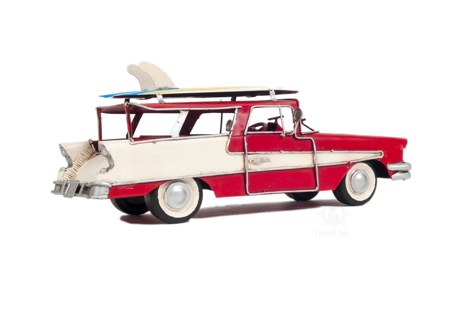c1957 Blue Ford Country Squire Station Wagon Sculpture By Homeroots - Image 14