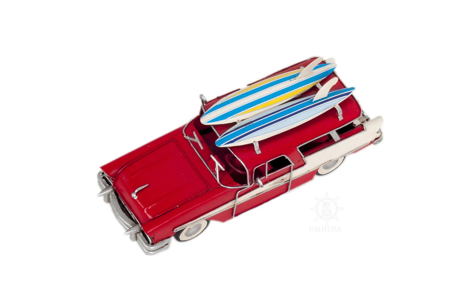 c1957 Blue Ford Country Squire Station Wagon Sculpture By Homeroots - Image 15