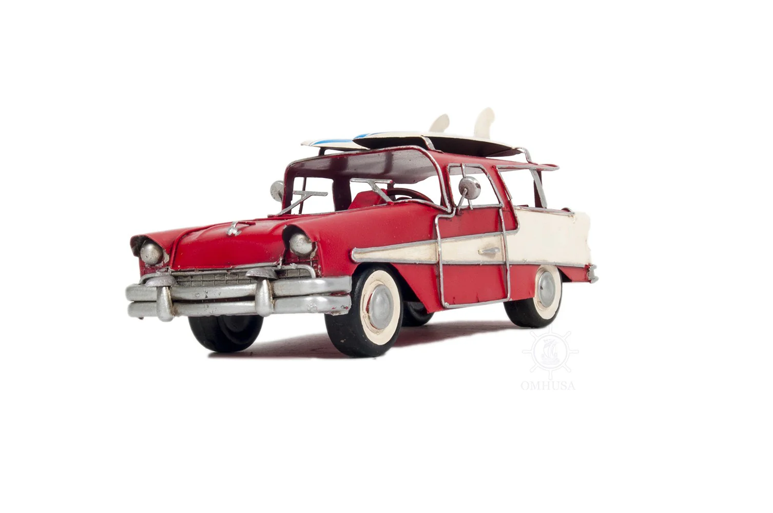 c1957 Blue Ford Country Squire Station Wagon Sculpture By Homeroots - Image 16