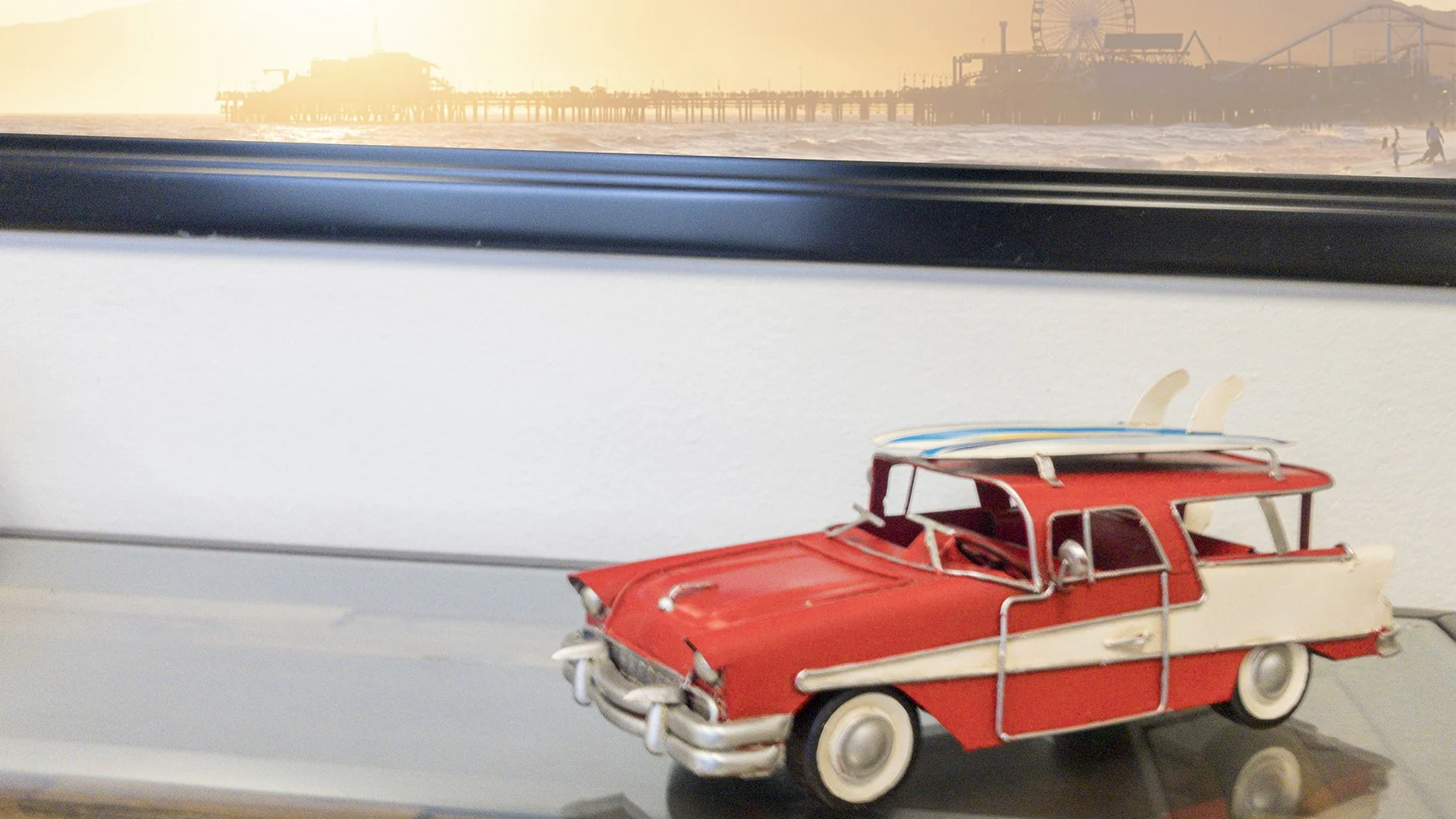 c1957 Blue Ford Country Squire Station Wagon Sculpture By Homeroots - Image 17