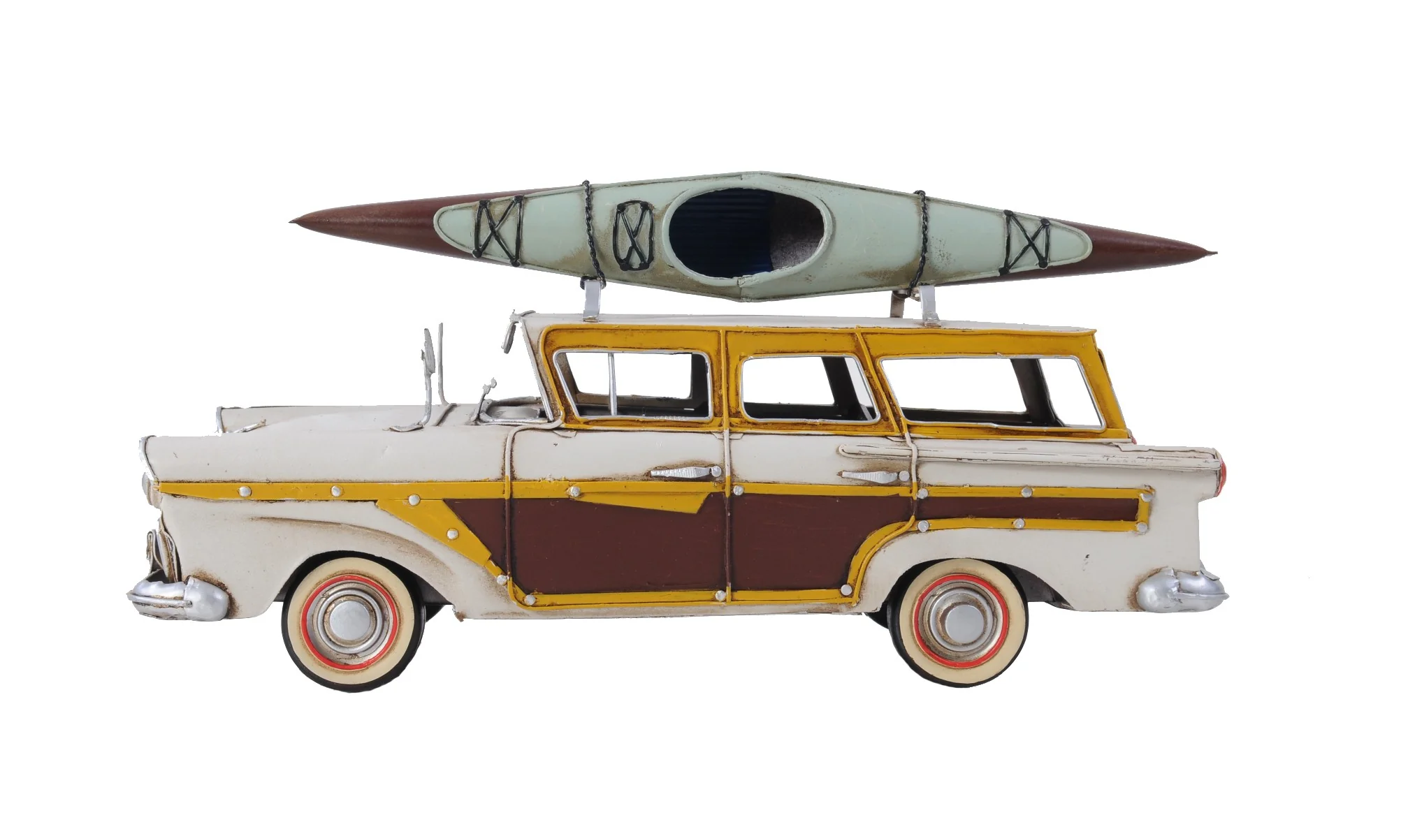 c1957 Ford Country Squire Station Wagon Sculpture By Homeroots - Image 5