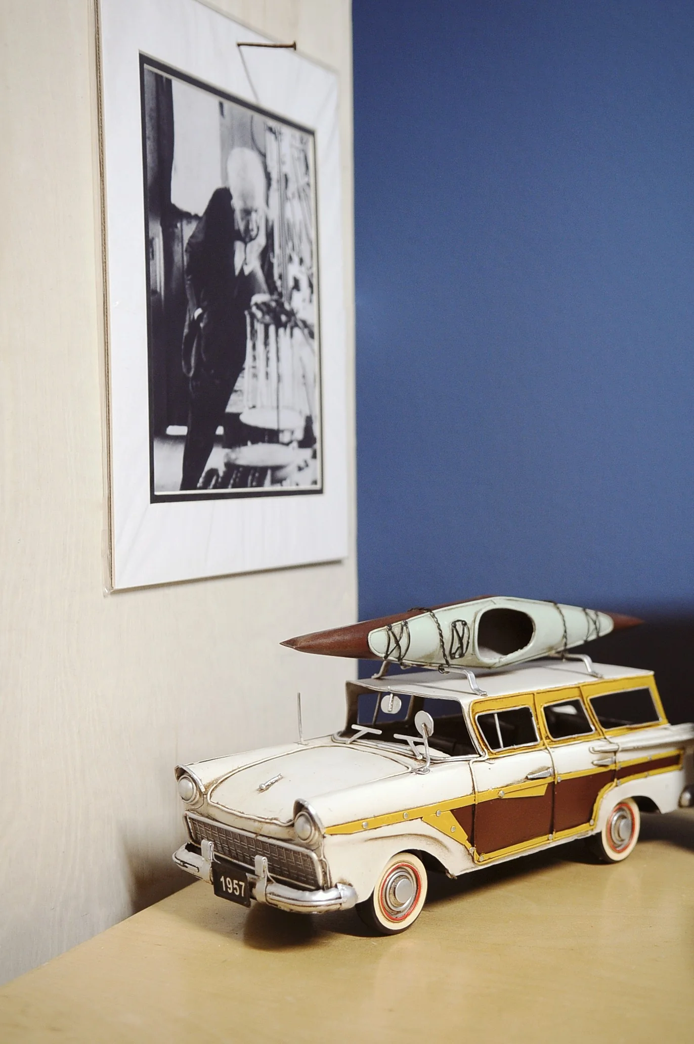 c1957 Ford Country Squire Station Wagon Sculpture By Homeroots - Image 6