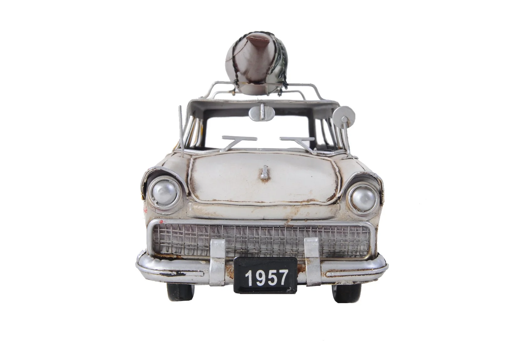 c1957 Ford Country Squire Station Wagon Sculpture By Homeroots - Image 8