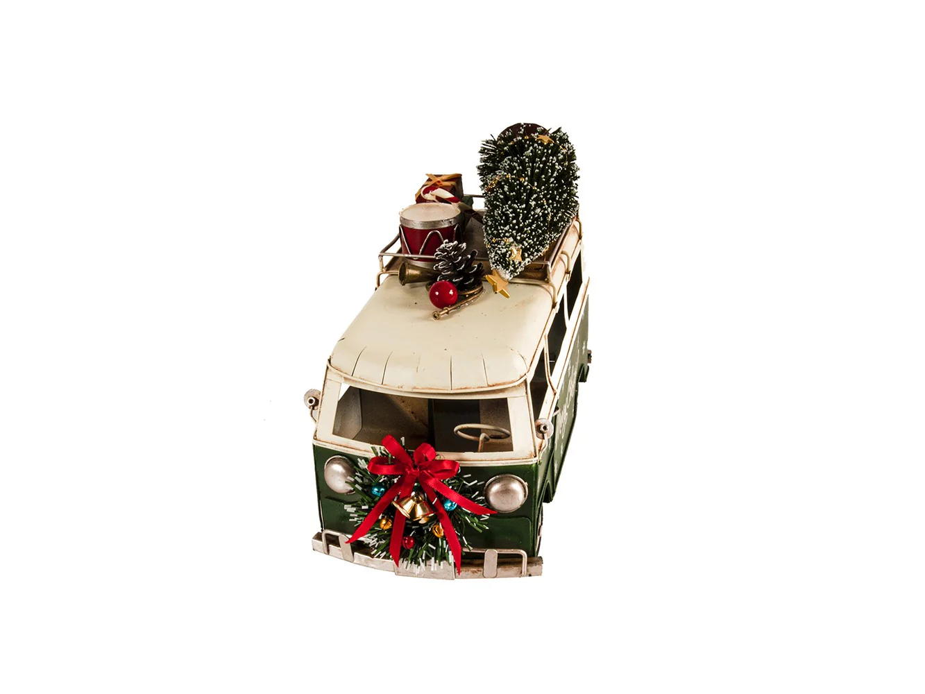 c1960s Volkswagen Christmas Bus Sculpture By Homeroots - Image 3
