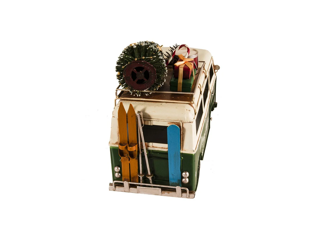 c1960s Volkswagen Christmas Bus Sculpture By Homeroots - Image 7