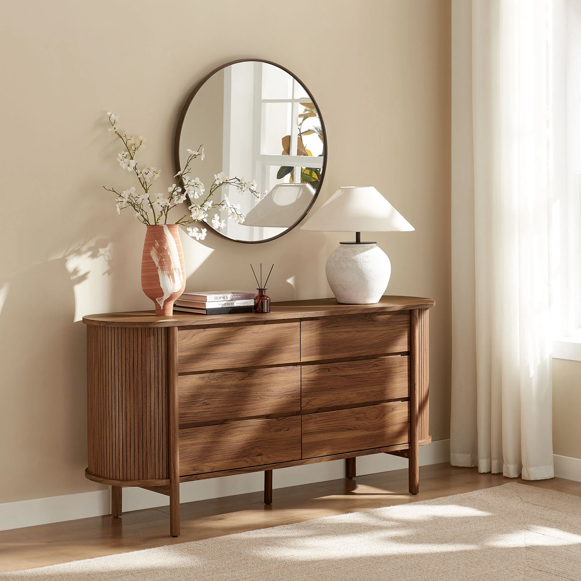 Cadence 6-Drawer Curved Dresser by Modway - Image 16