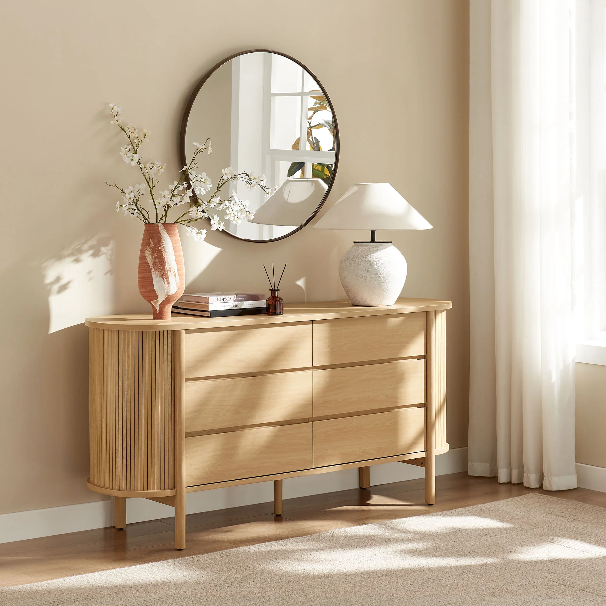 Cadence 6-Drawer Curved Dresser by Modway - Image 7