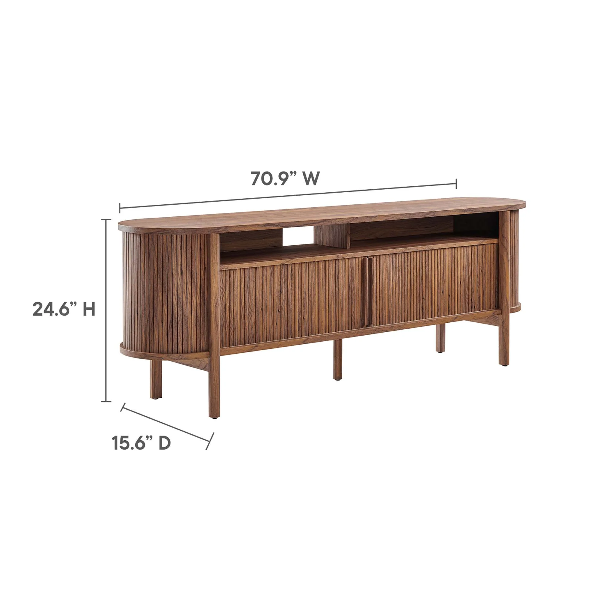 Cadence 71" Curved TV Stand by Modway - Image 4