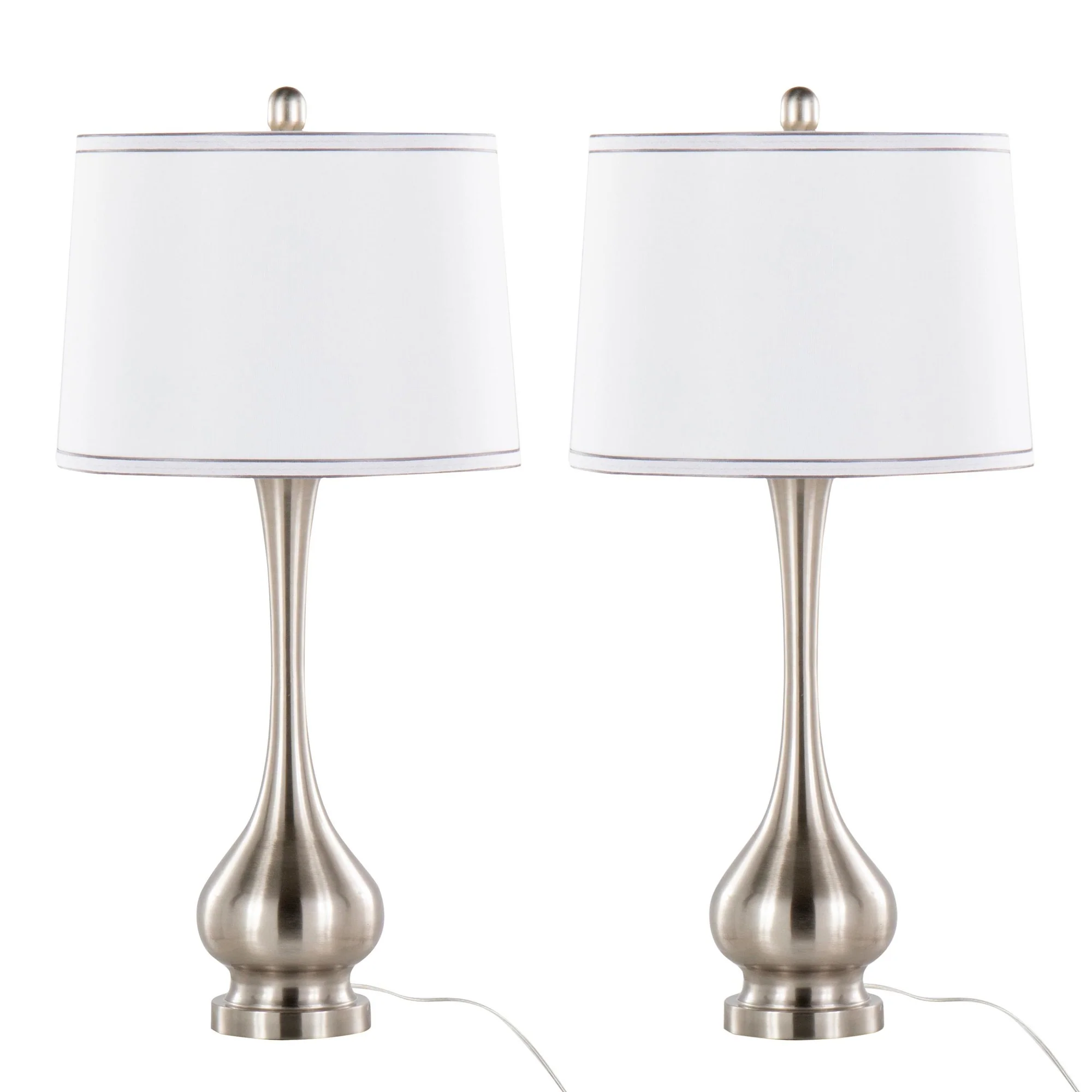 Cairo 28.75" Metal Table Lamp - Set of 2 By LumiSource - GTS29-CAIRO BNIW2 - Image 3