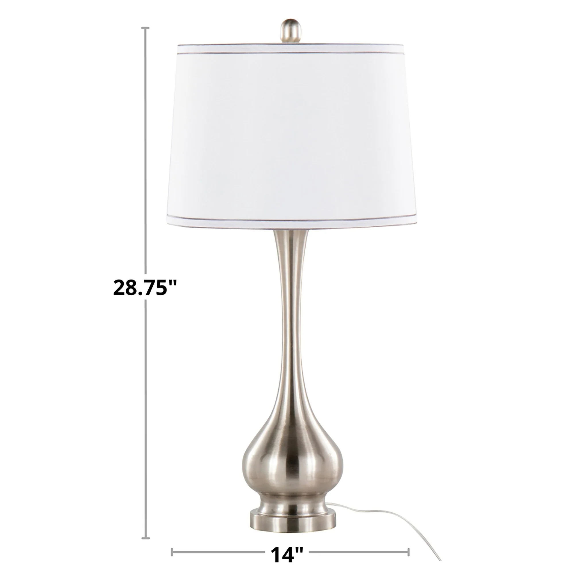 Cairo 28.75" Metal Table Lamp - Set of 2 By LumiSource - GTS29-CAIRO BNIW2 - Image 7