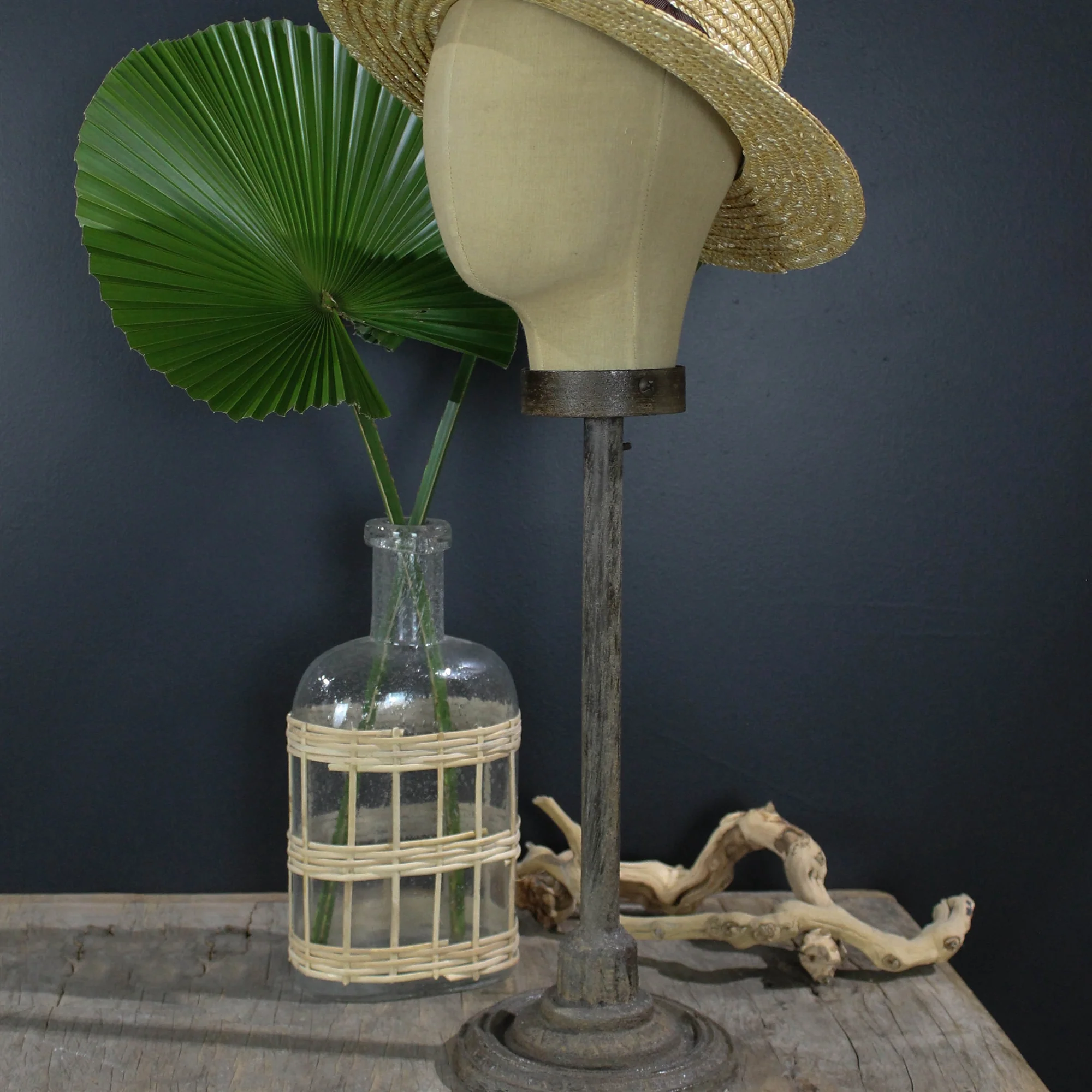 Cairo Bottle, Glass & Rattan - Small Set Of 2 By HomArt - Image 5