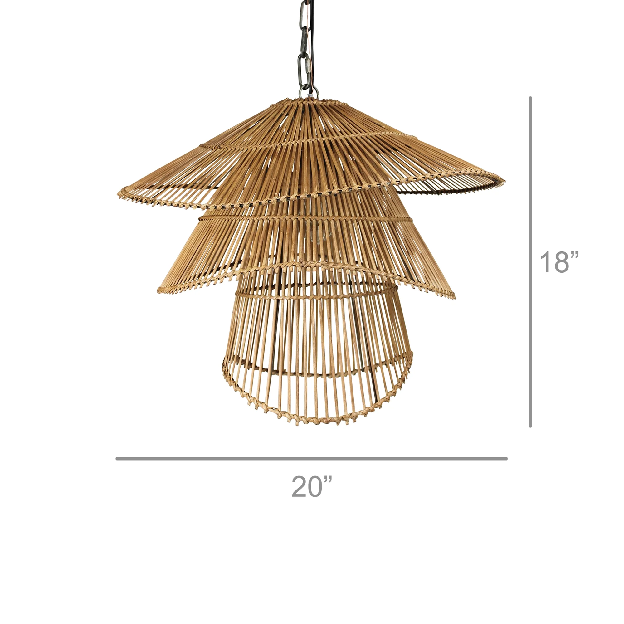 Cairo Pendant, Rattan By HomArt - Image 2