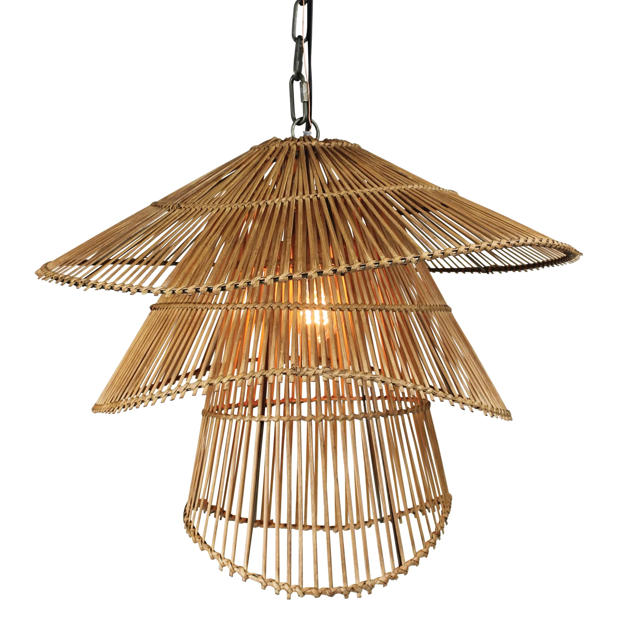 Cairo Pendant, Rattan By HomArt - Image 3