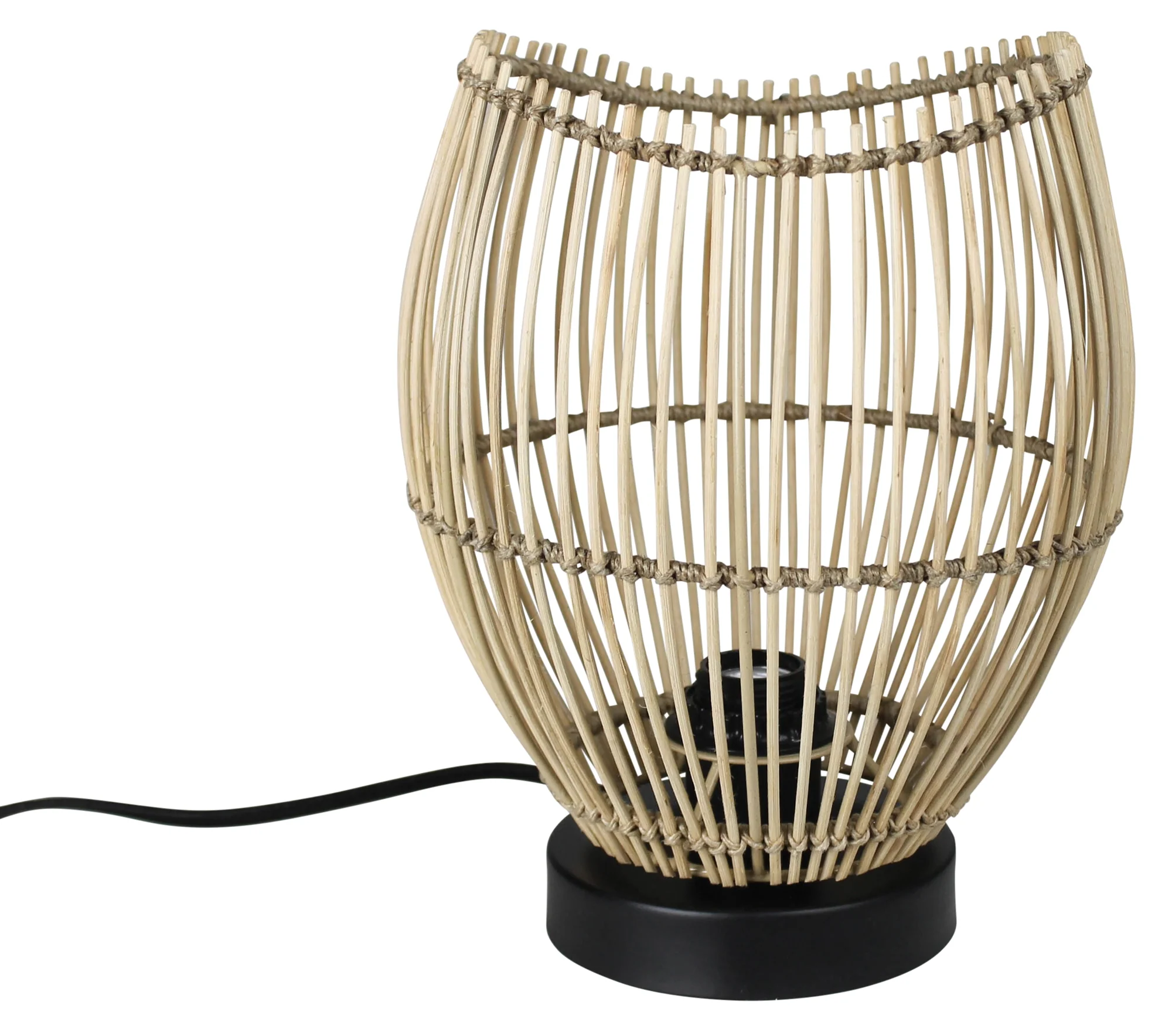 Cairo Table Lamp, Rattan By HomArt - Image 2