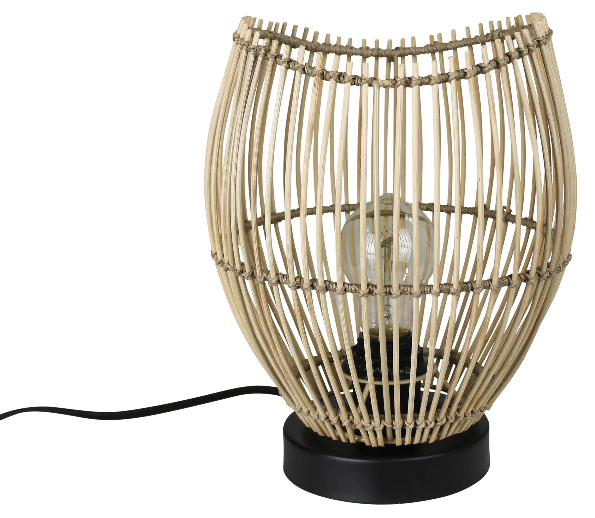 Cairo Table Lamp, Rattan By HomArt - Image 4