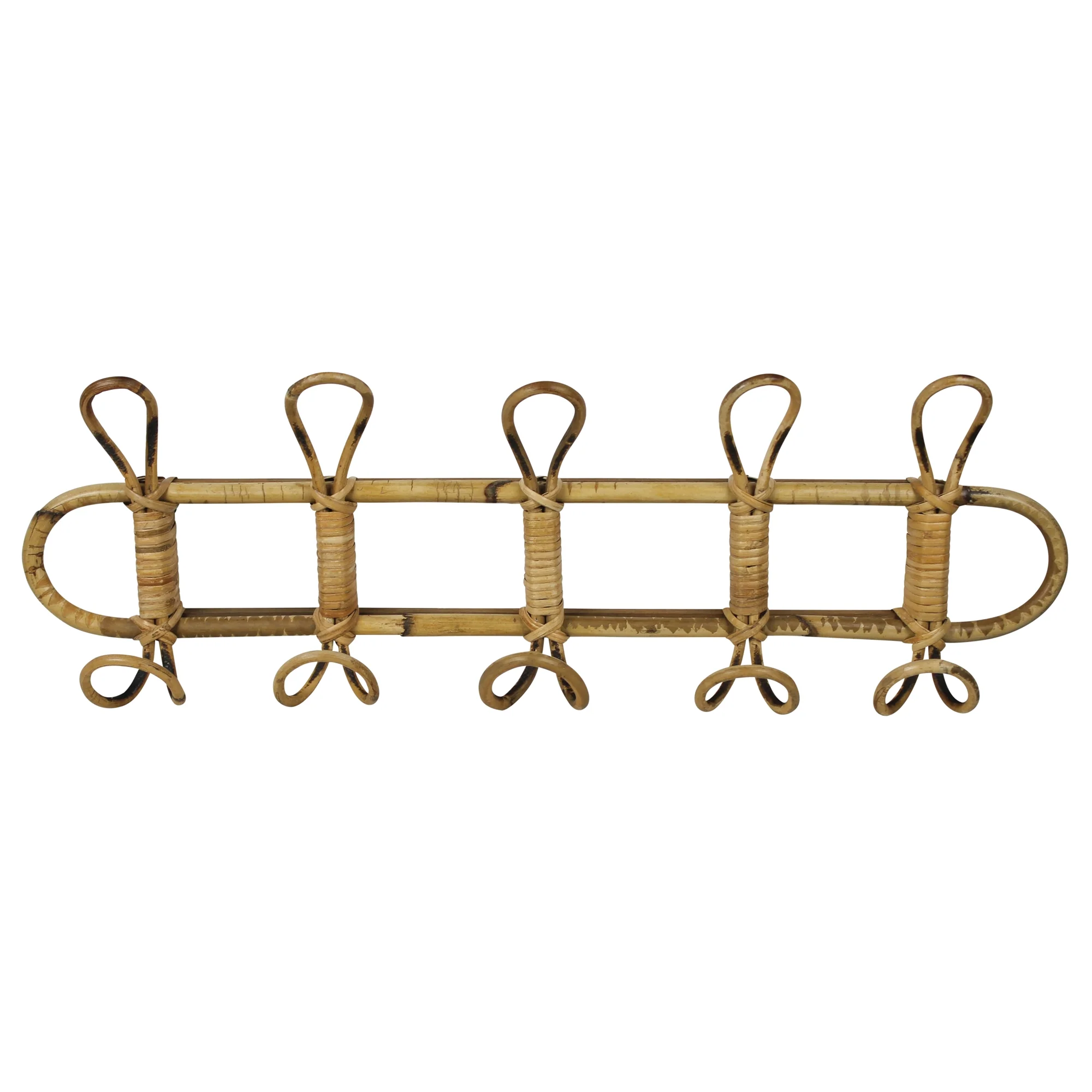 Cairo Wall Hook, Rattan  - 5 Hook By HomArt - Image 2
