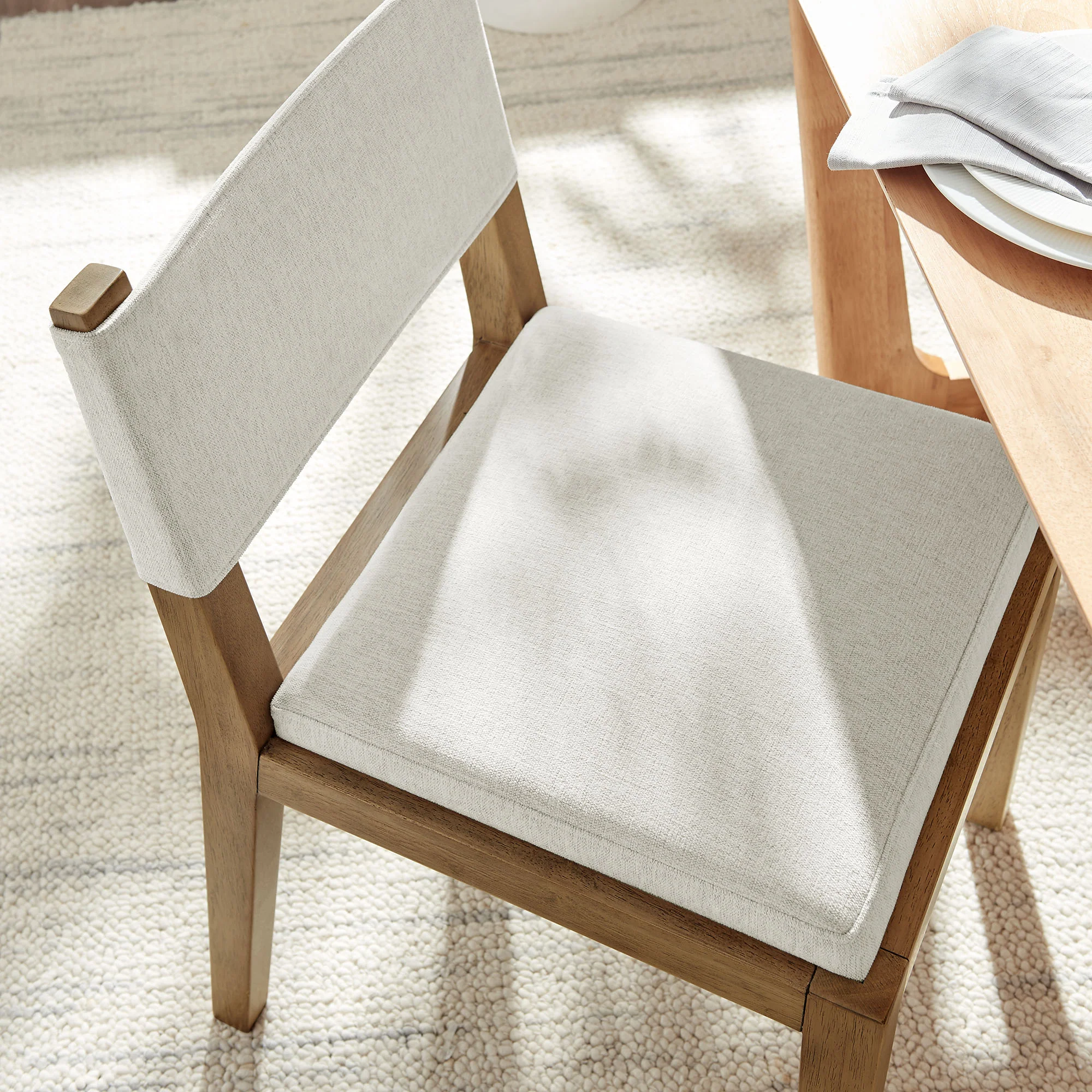 Calder Fabric Upholstered Wood Armless Dining Chair by Modway - Image 15