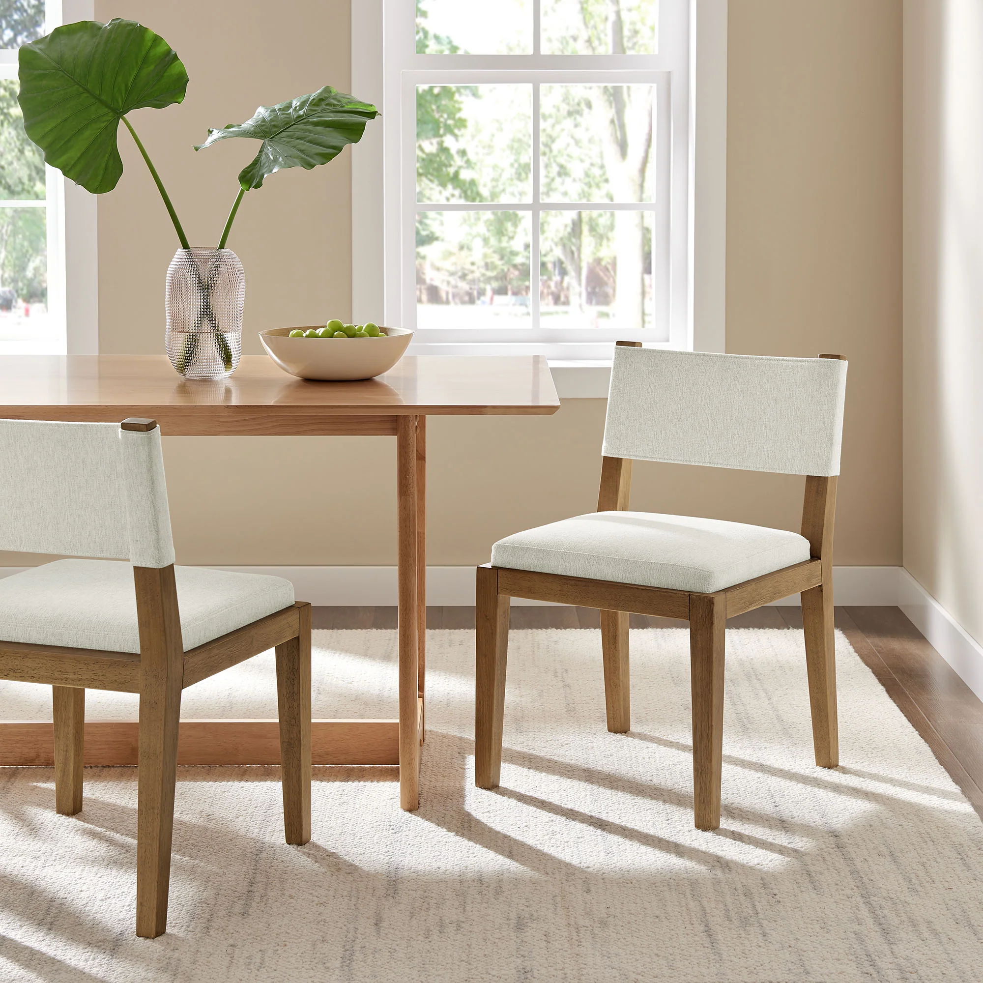 Calder Fabric Upholstered Wood Armless Dining Chair by Modway - Image 16