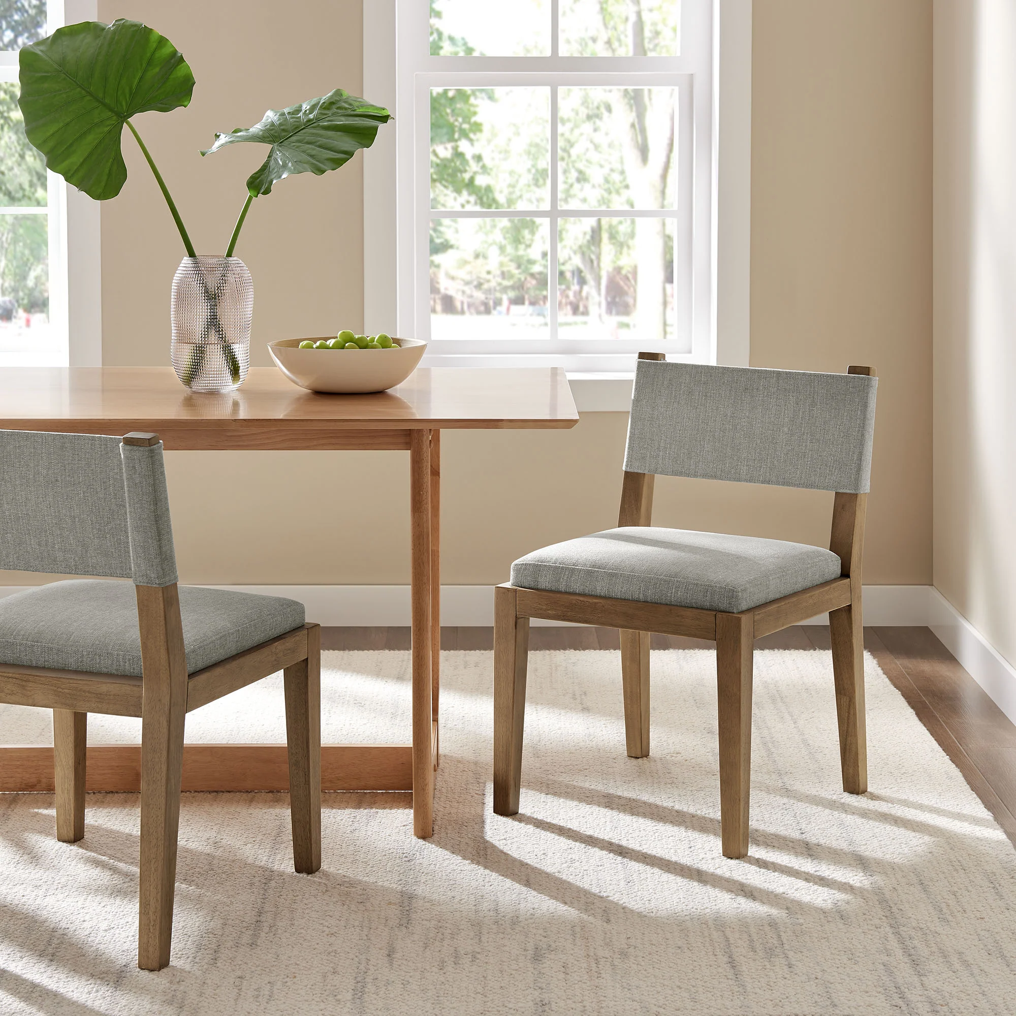 Calder Fabric Upholstered Wood Armless Dining Chair by Modway - Image 25