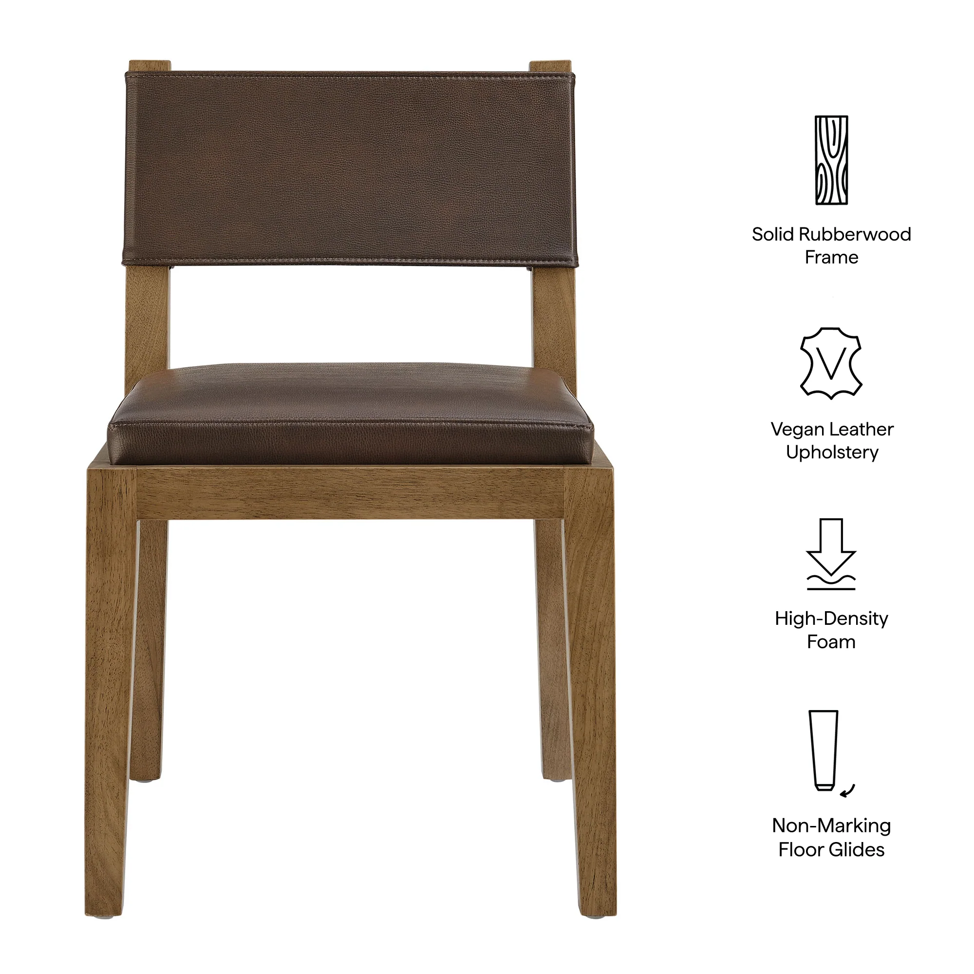 Calder Vegan Leather Dining Side Chair by Modway - Image 8