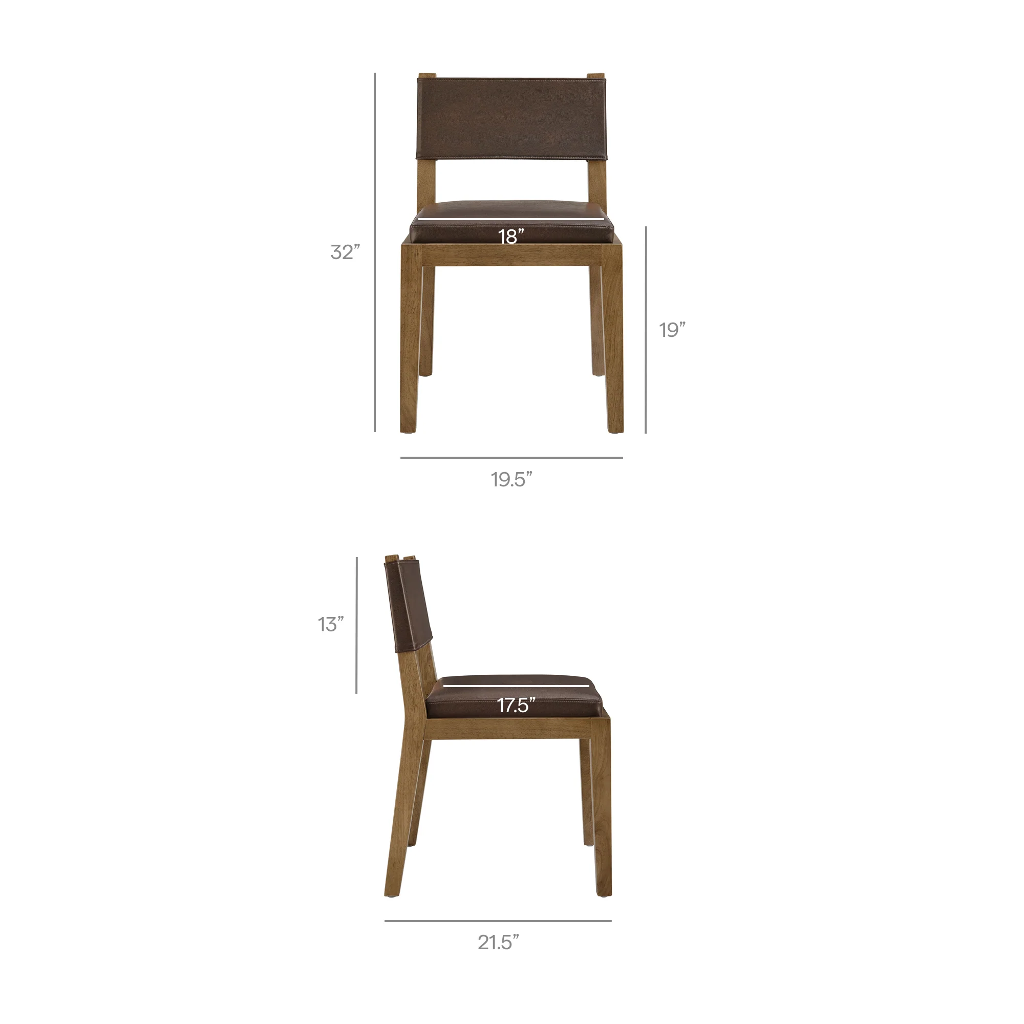 Calder Vegan Leather Dining Side Chair by Modway - Image 9