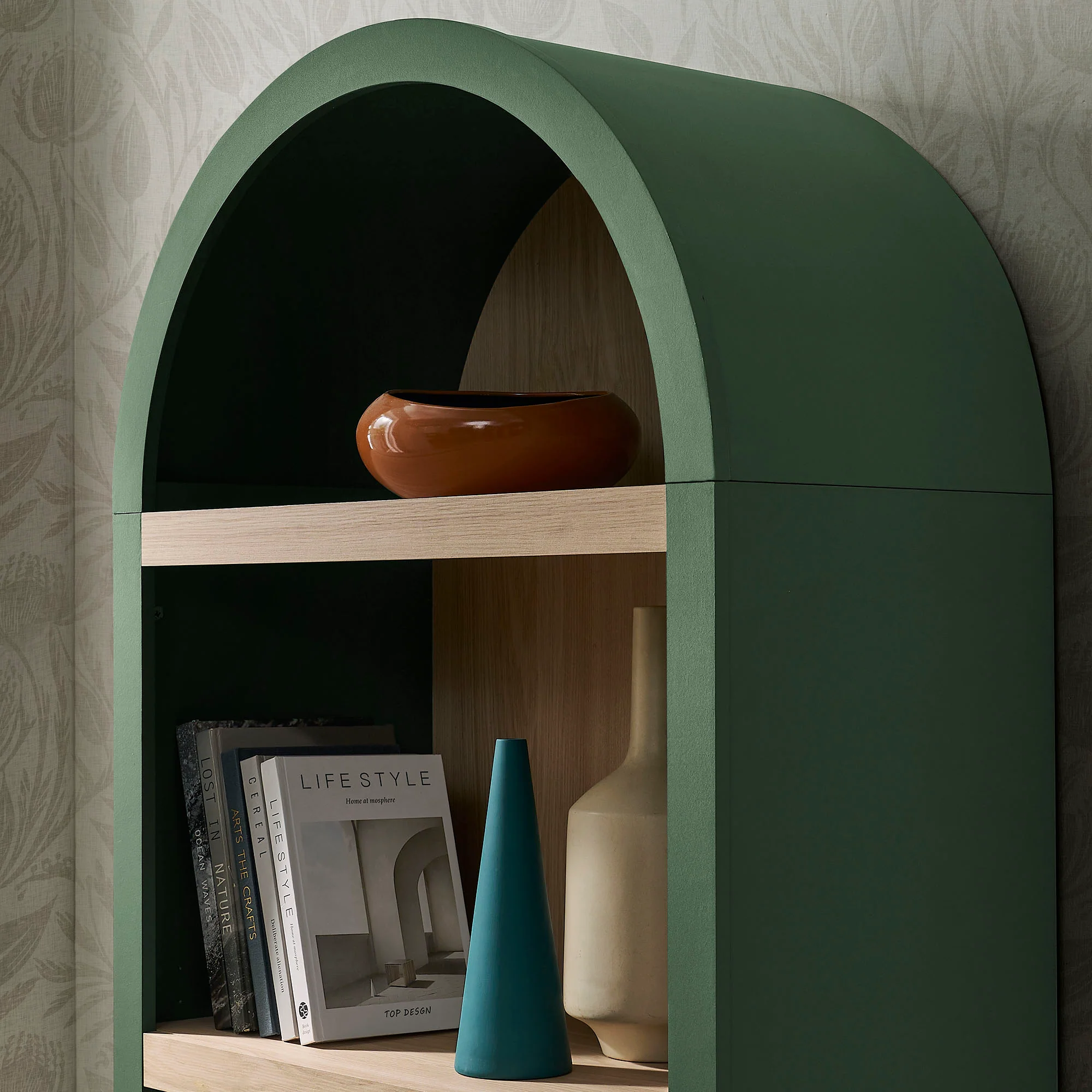 Caleb 4 Arched Display Shelf Bookcase by Modway - Image 13