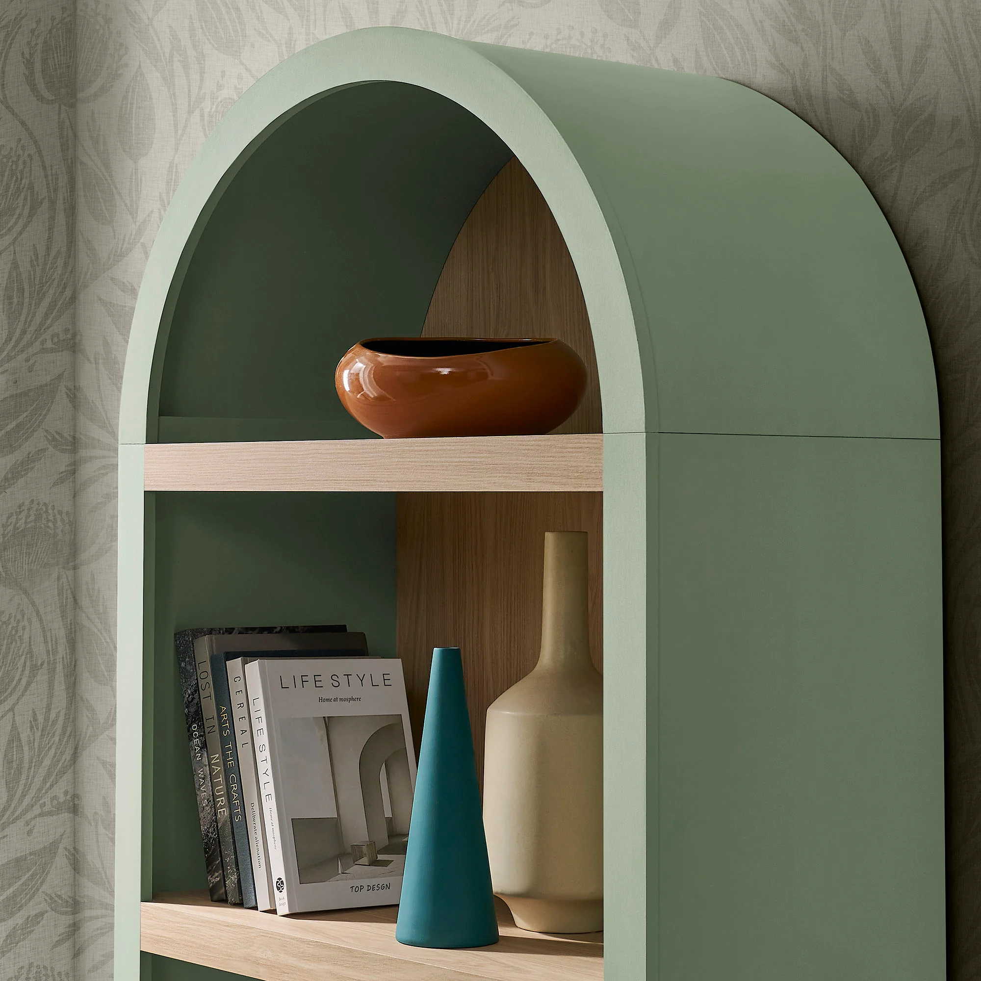 Caleb 4 Arched Display Shelf Bookcase by Modway - Image 21