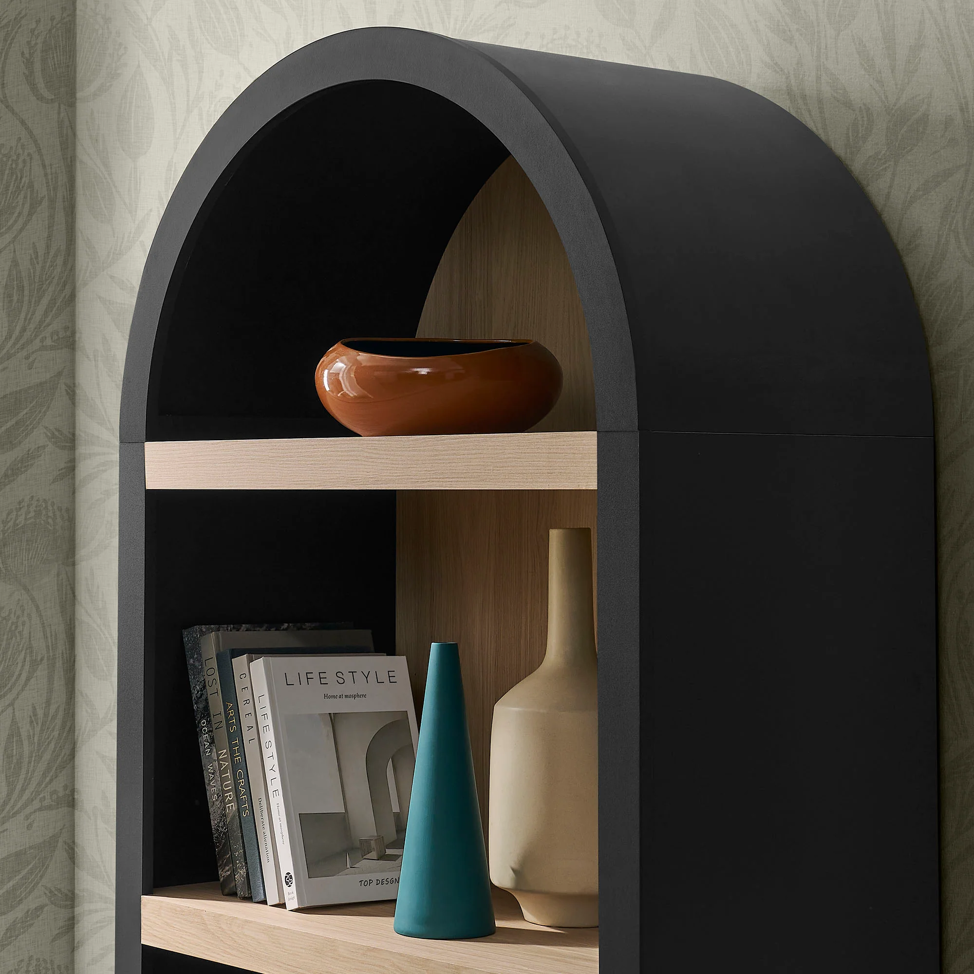 Caleb 4 Arched Display Shelf Bookcase by Modway - Image 5