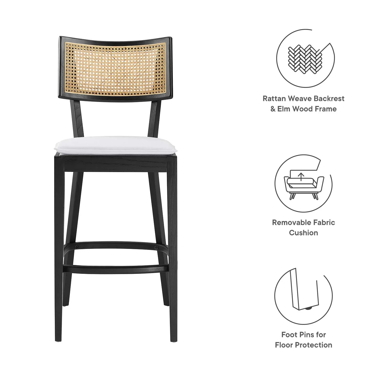 Caledonia Wood Bar Stools - Set of 2 By Modway - EEI-6820 - Image 17