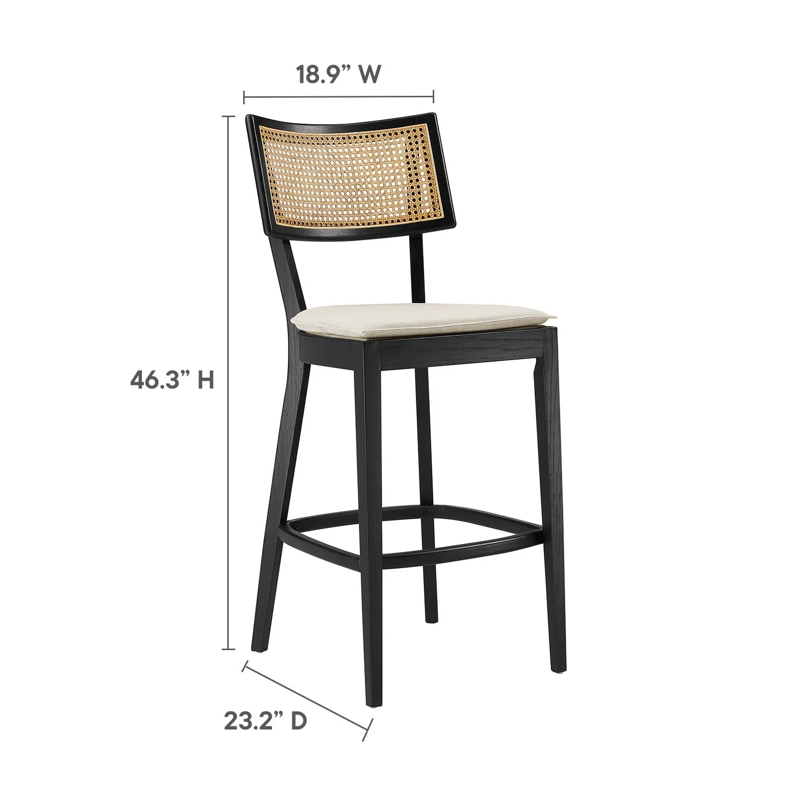 Caledonia Wood Bar Stools - Set of 2 By Modway - EEI-6820 - Image 9