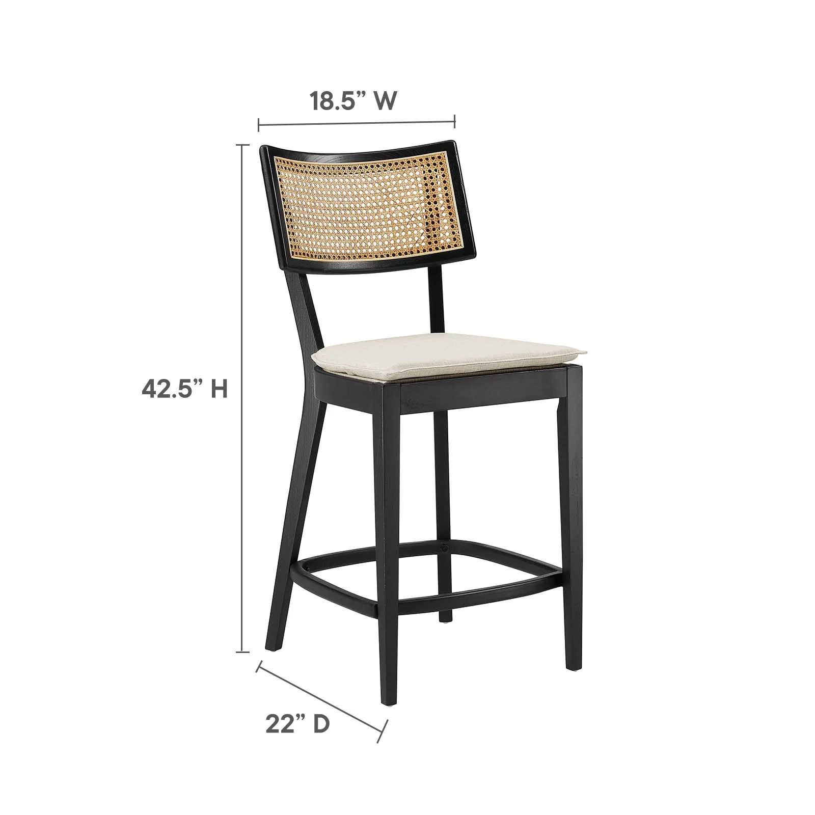 Caledonia Wood Counter Stools - Set of 2 By Modway - EEI-6821 - Image 9